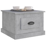 Coffee Table Concrete Grey 50x50x35 cm Engineered Wood - Top-Down View