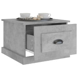 Coffee Table Concrete Grey 50x50x35 cm Engineered Wood - 45-Degree Angle