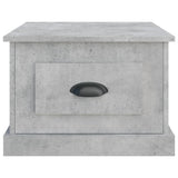 Coffee Table Concrete Grey 50x50x35 cm Engineered Wood - Rear View