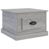 Coffee Table Grey Sonoma 50x50x35 cm Engineered Wood - Front View