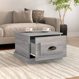 Coffee Table Grey Sonoma 50x50x35 cm Engineered Wood - Side View