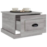 Coffee Table Grey Sonoma 50x50x35 cm Engineered Wood - 45-Degree Angle