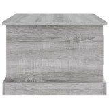 Coffee Table Grey Sonoma 50x50x35 cm Engineered Wood - Low Angle