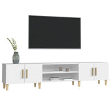 TV Cabinet White 180x31.5x40 cm Engineered Wood - Top-Down View