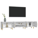 TV Cabinet White 180x31.5x40 cm Engineered Wood - 45-Degree Angle