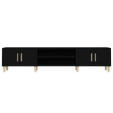 TV Cabinet Black 180x31.5x40 cm Engineered Wood
