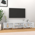 TV Cabinet High Gloss White 180x31.5x40 cm Engineered Wood