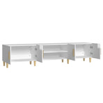 TV Cabinet High Gloss White 180x31.5x40 cm Engineered Wood