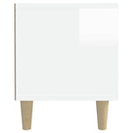 TV Cabinet High Gloss White 180x31.5x40 cm Engineered Wood
