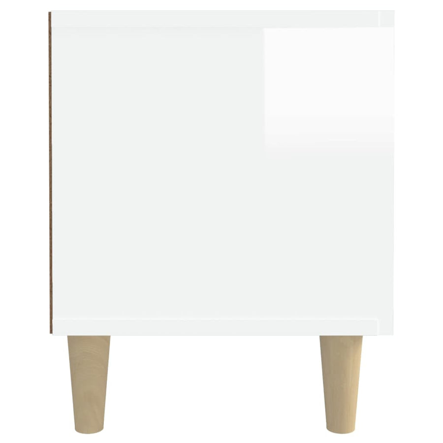 TV Cabinet High Gloss White 180x31.5x40 cm Engineered Wood