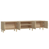TV Cabinet Sonoma Oak 180x31.5x40 cm Engineered Wood - Close-Up Angle