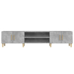 TV Cabinet Concrete Grey 180x31.5x40 cm Engineered Wood