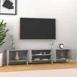 TV Cabinet Grey Sonoma 180x31.5x40 cm Engineered Wood - Side View