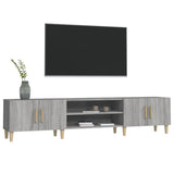 TV Cabinet Grey Sonoma 180x31.5x40 cm Engineered Wood - Top-Down View