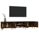 TV Cabinet Brown Oak 180x31.5x40 cm Engineered Wood - 45-Degree Angle