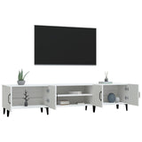 TV Cabinet White 180x31.5x40 cm Engineered Wood - 45-Degree Angle