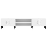 TV Cabinet White 180x31.5x40 cm Engineered Wood - Rear View