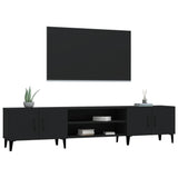TV Cabinet Black 180x31.5x40 cm Engineered Wood - Top-Down View