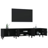 TV Cabinet Black 180x31.5x40 cm Engineered Wood - 45-Degree Angle