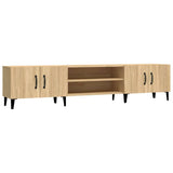 TV Cabinet Sonoma Oak 180x31.5x40 cm Engineered Wood - Front View