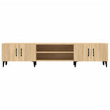 TV Cabinet Sonoma Oak 180x31.5x40 cm Engineered Wood - Rear View