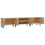 TV Cabinet Sonoma Oak 180x31.5x40 cm Engineered Wood - Close-Up Angle