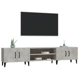 TV Cabinet Concrete Grey 180x31.5x40 cm Engineered Wood - Top-Down View