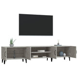 TV Cabinet Concrete Grey 180x31.5x40 cm Engineered Wood - 45-Degree Angle