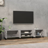 TV Cabinet Grey Sonoma 180x31.5x40 cm Engineered Wood - Side View