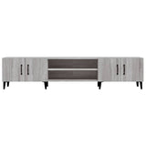 TV Cabinet Grey Sonoma 180x31.5x40 cm Engineered Wood - Rear View