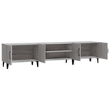 TV Cabinet Grey Sonoma 180x31.5x40 cm Engineered Wood - Close-Up Angle