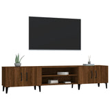TV Cabinet Brown Oak 180x31.5x40 cm Engineered Wood - Top-Down View