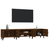 TV Cabinet Brown Oak 180x31.5x40 cm Engineered Wood - 45-Degree Angle