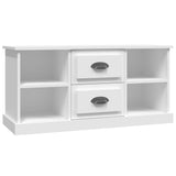 TV Cabinet White 99.5x35.5x48 cm Engineered Wood - Front View