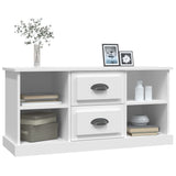 TV Cabinet White 99.5x35.5x48 cm Engineered Wood - Top-Down View