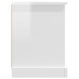 TV Cabinet High Gloss White 99.5x35.5x48 cm Engineered Wood