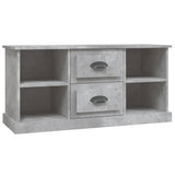 TV Cabinet Concrete Grey 99.5x35.5x48 cm Engineered Wood - Front View