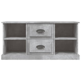 TV Cabinet Concrete Grey 99.5x35.5x48 cm Engineered Wood - Rear View