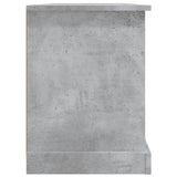 TV Cabinet Concrete Grey 99.5x35.5x48 cm Engineered Wood - Close-Up Angle