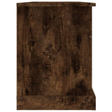 TV Cabinet Smoked Oak 99.5x35.5x48 cm Engineered Wood - Close-Up Angle