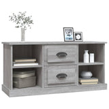 TV Cabinet Grey Sonoma 99.5x35.5x48 cm Engineered Wood - Top-Down View
