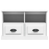 TV Cabinet White 80x35x50 cm Engineered Wood