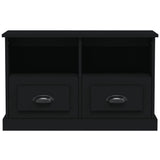 TV Cabinet Black 80x35x50 cm Engineered Wood