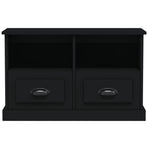 TV Cabinet Black 80x35x50 cm Engineered Wood