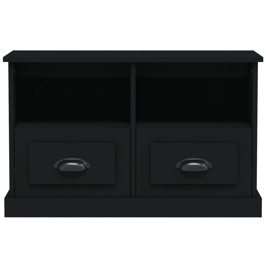 TV Cabinet Black 80x35x50 cm Engineered Wood