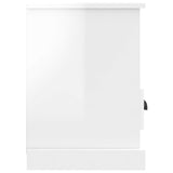TV Cabinet High Gloss White 80x35x50 cm Engineered Wood