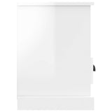 TV Cabinet High Gloss White 80x35x50 cm Engineered Wood - Close-Up Angle