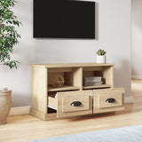 TV Cabinet Sonoma Oak 80x35x50 cm Engineered Wood - Side View