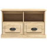 TV Cabinet Sonoma Oak 80x35x50 cm Engineered Wood - 45-Degree Angle