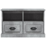 TV Cabinet Concrete Grey 80x35x50 cm Engineered Wood